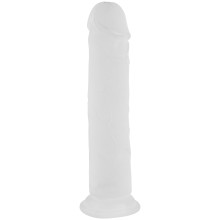 Willie City Realistischer Transparent-Mattierter Dildo mit Saugnapf 22 cm