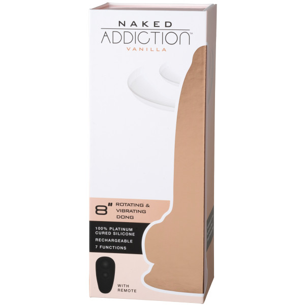 Naked Addiction Rotierender und Vibrierender Dildo 20 cm