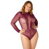 NORTIE Clover Schrittfreier Body Bordeaux Plus Size