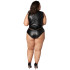 NORTIE Fetish Wetlook Schrittfreier Body Plus Size