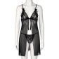 NORTIE Gro Babydoll-Set mit Spitze Schwarz