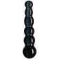 Sinful Black Groove Glasdildo 17 cm