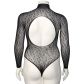 NORTIE Oda Black Leopard Schrittfreier Body Plus Size