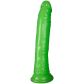 Realrock Glow in the Dark Slim Dildo mit Saugnapf 20 cm